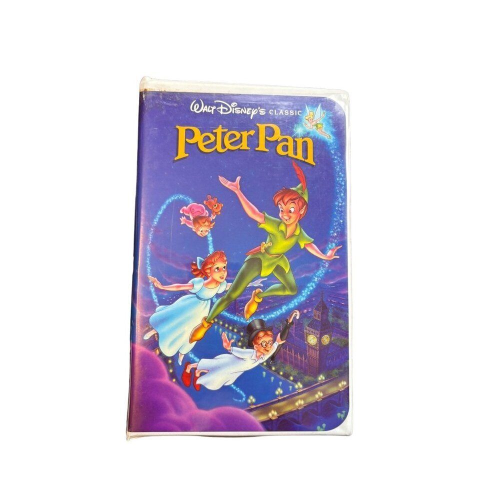 Walt Disneys Classic Peter Pan VHS Tape Vintage 1990s Collectible Childrens Movi